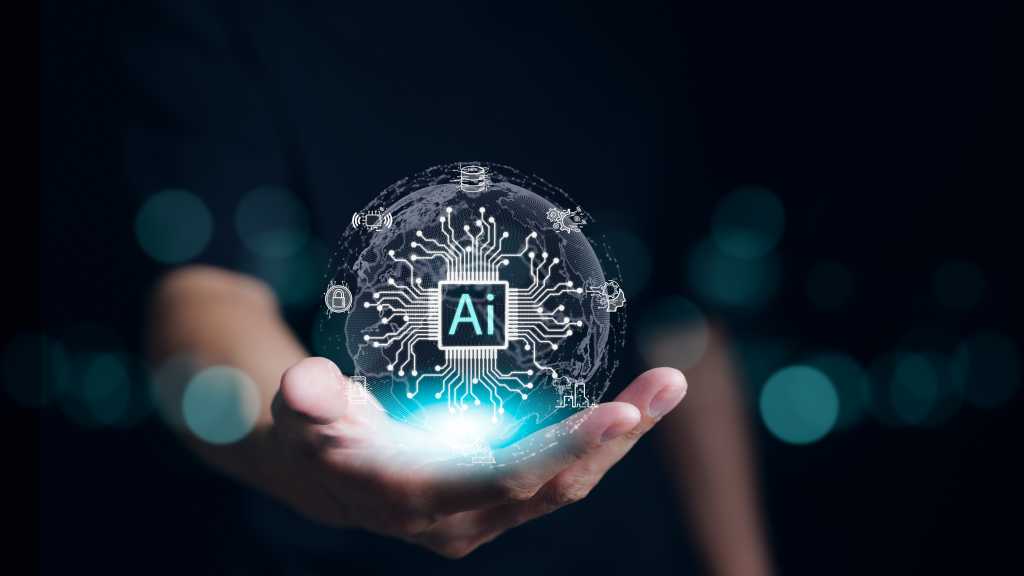 artificial intelligence AI hand